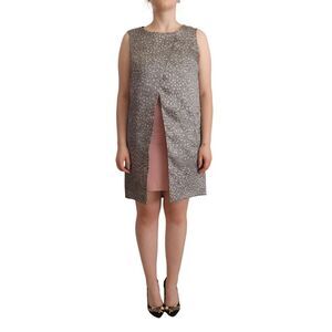 Comeforbreakfast Pebble Print ALine Dress Women Gray Dresses